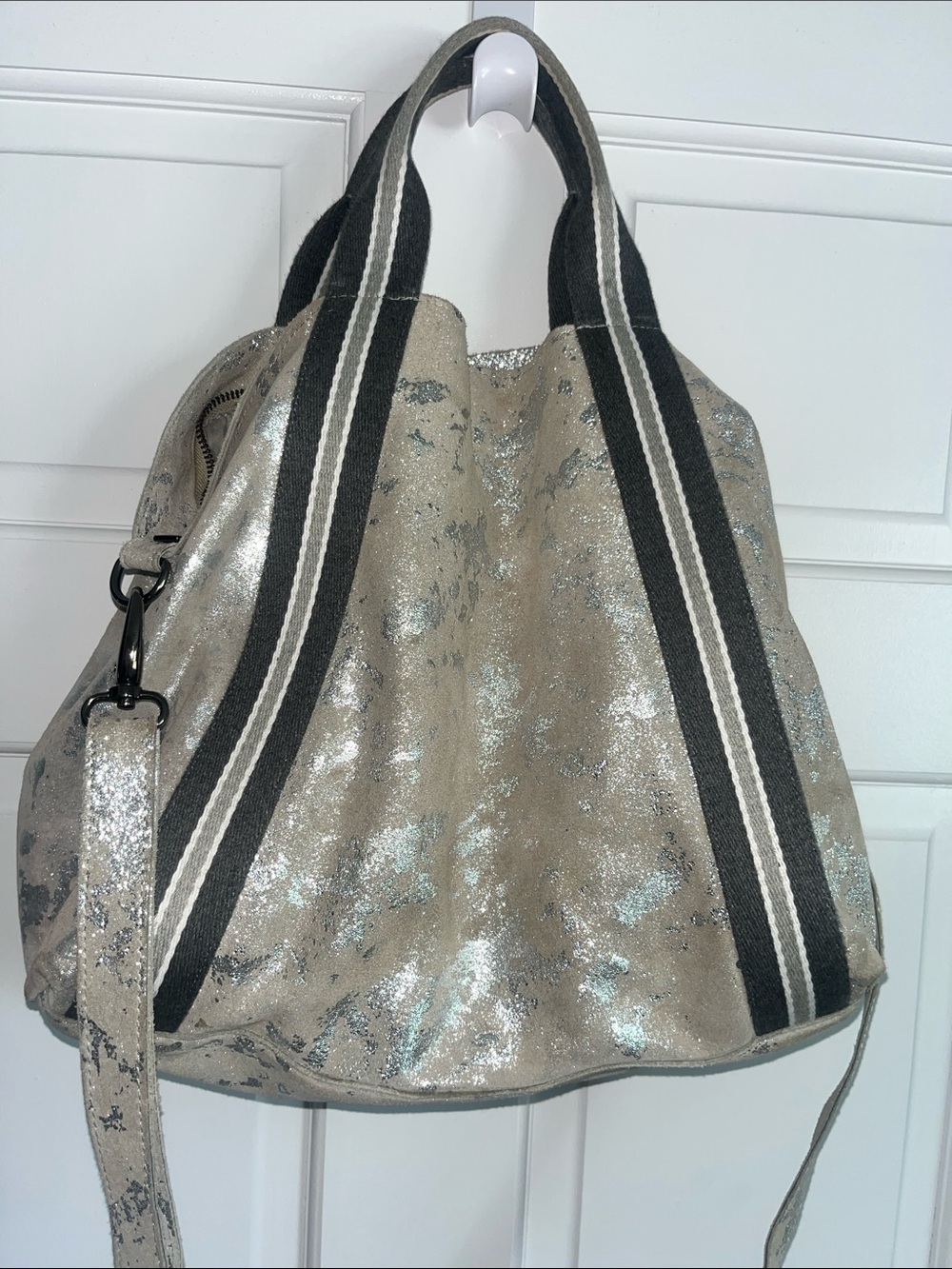 Latico Leather Metallic Tote Bag